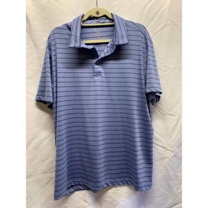 Members Mark light blue stripe polo Size XL Mens Polo / Golf Shirt (KH22)